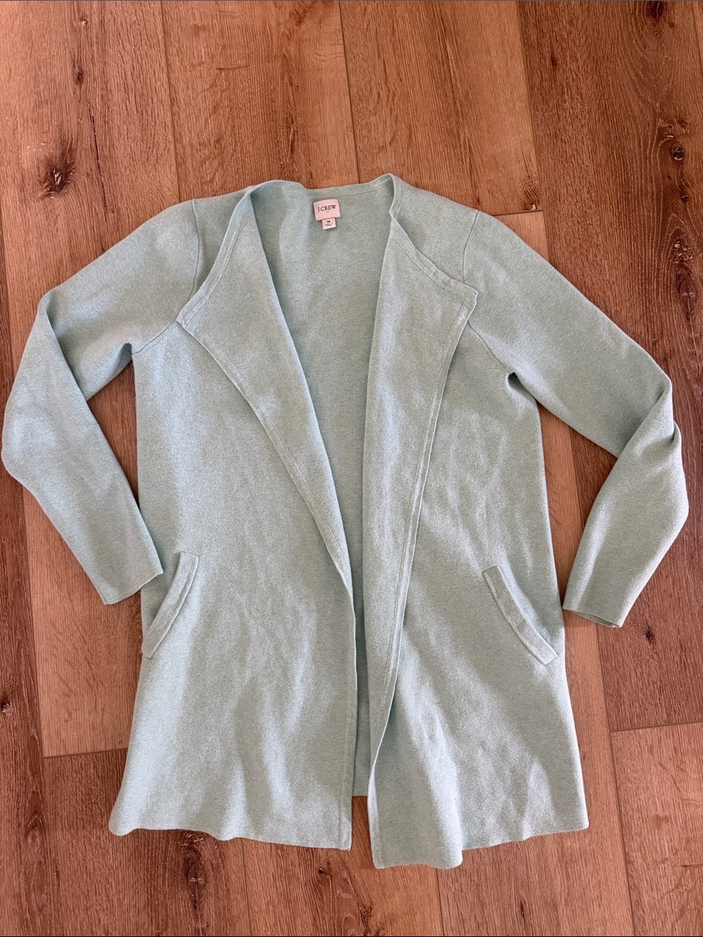 J. Crew Factory | Aqua Blue/Green Open-Front Cardigan | size M